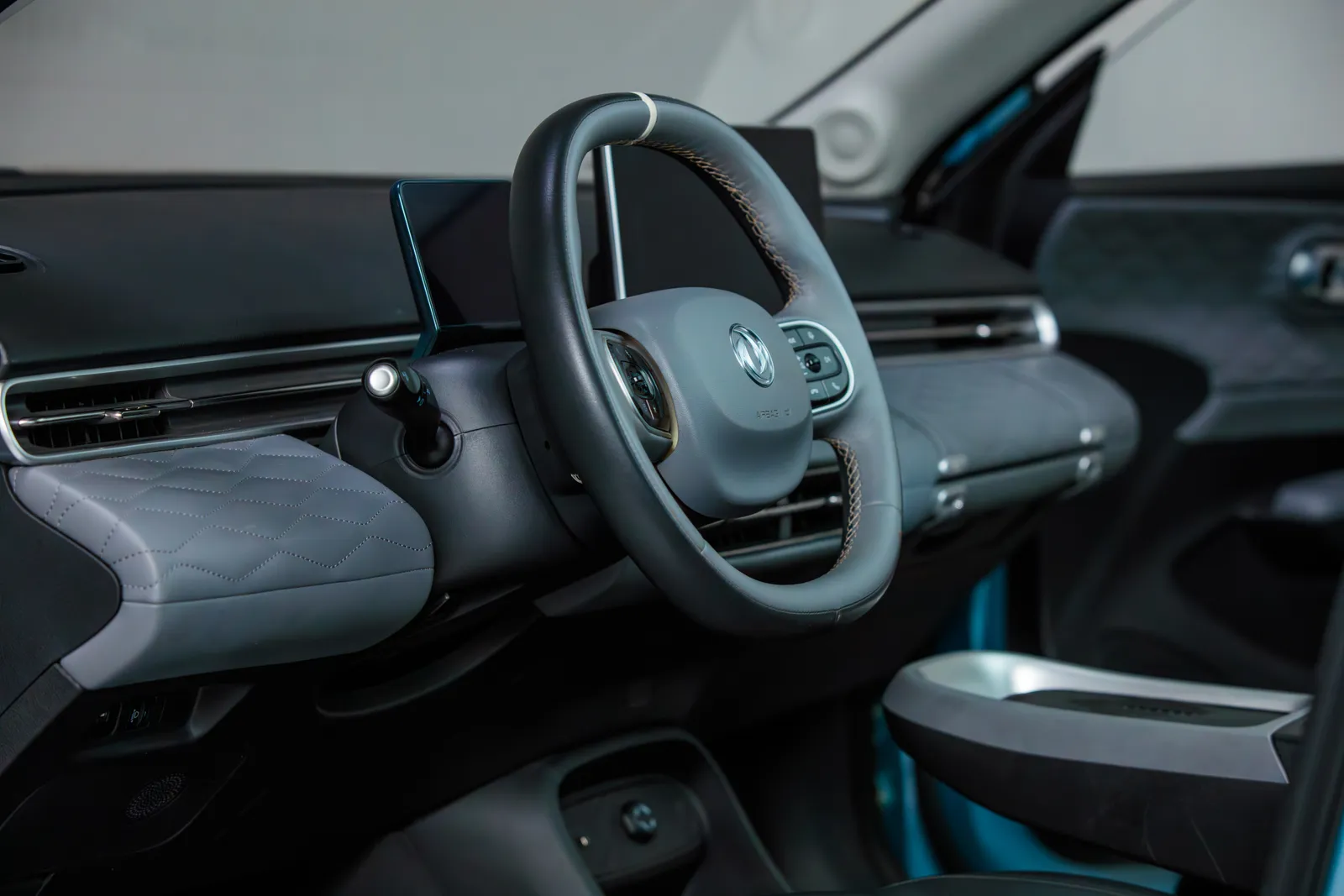 BOX 01 EV dashboard and steering wheel